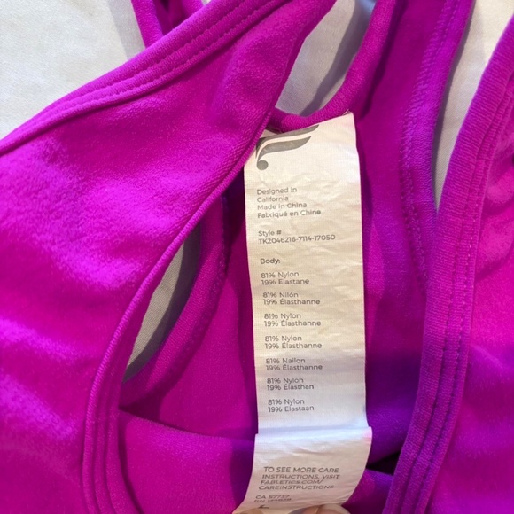 Purple racerback tank top - Picture 5 of 6